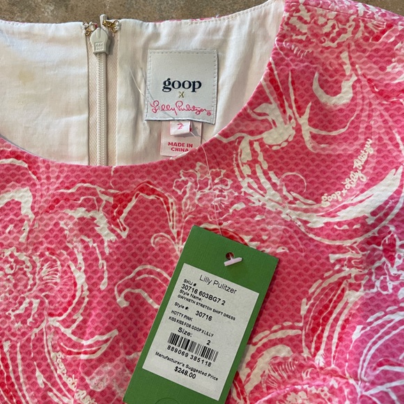 Lilly Pulitzer Goop Gwynth Stretch Shift NWT Size 2 - Picture 4 of 7